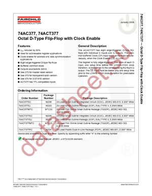 74ACT377MTC datasheet  